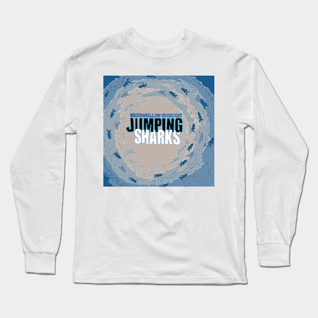 Jumping Sharks Long Sleeve T-Shirt by Marshmellow Overcoat Store
